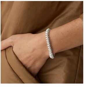 Jenny Bird Sofia Silver Bracelet 7” $150